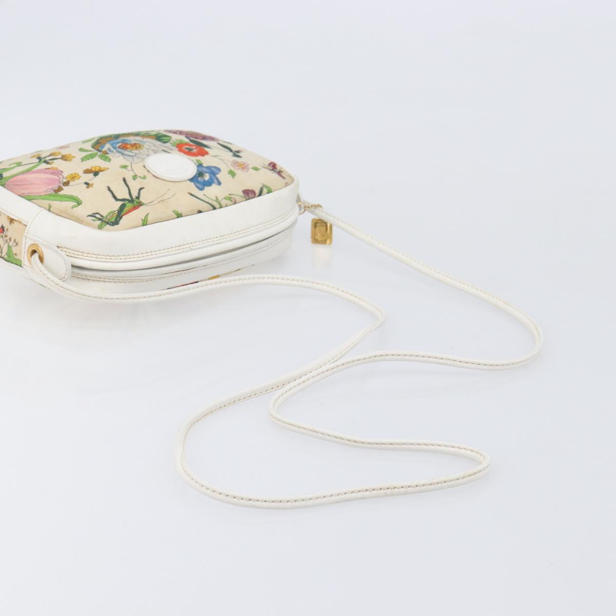 GUCCI Flora Shoulder Bag Canvas Multicolor Gold 007 113 0068 Auth 202519