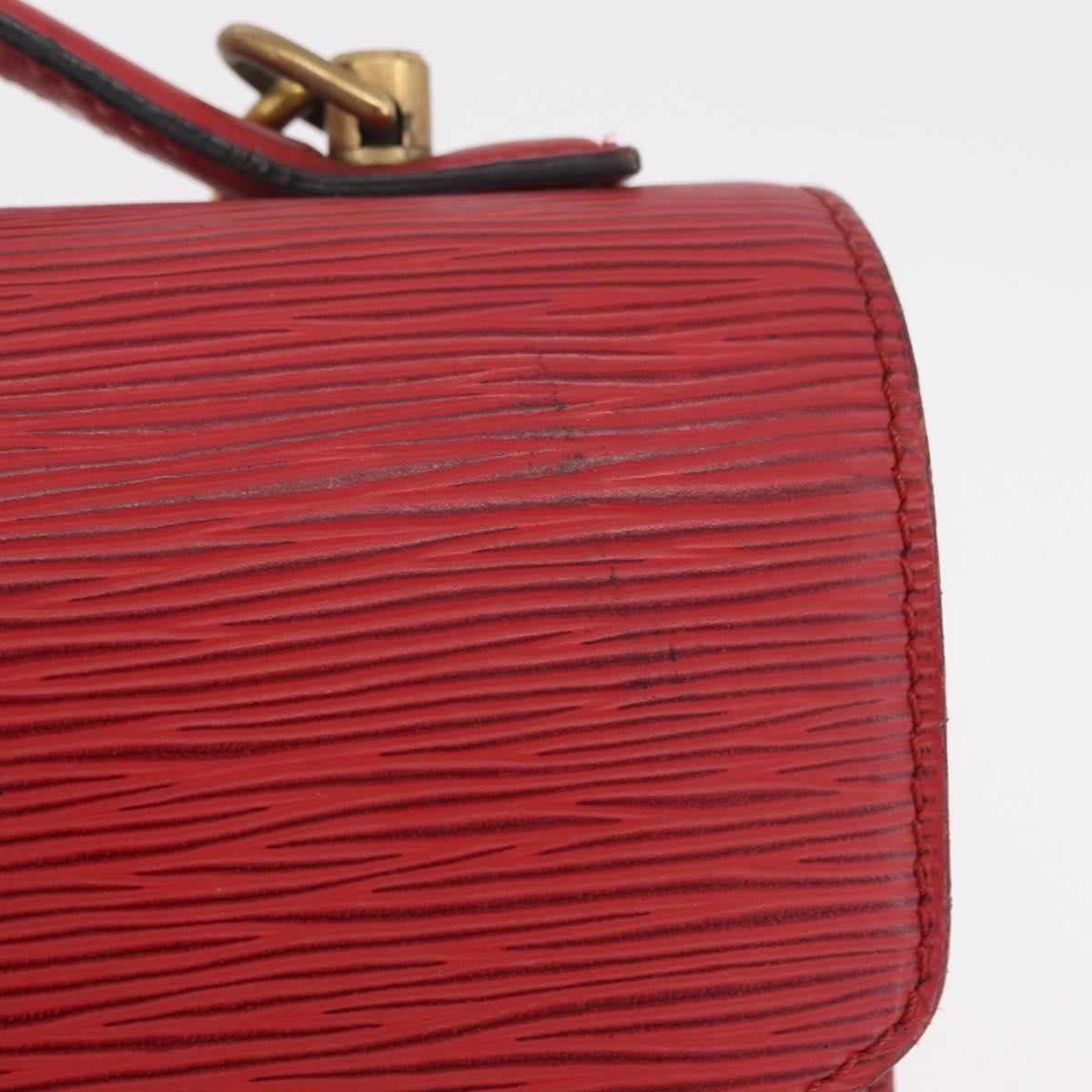 LOUIS VUITTON Epi Monceau 28 Hand Bag Red M40783 LV Auth 202522