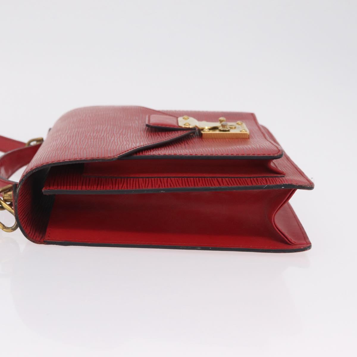 LOUIS VUITTON Epi Monceau 28 Hand Bag Red M40783 LV Auth 202522