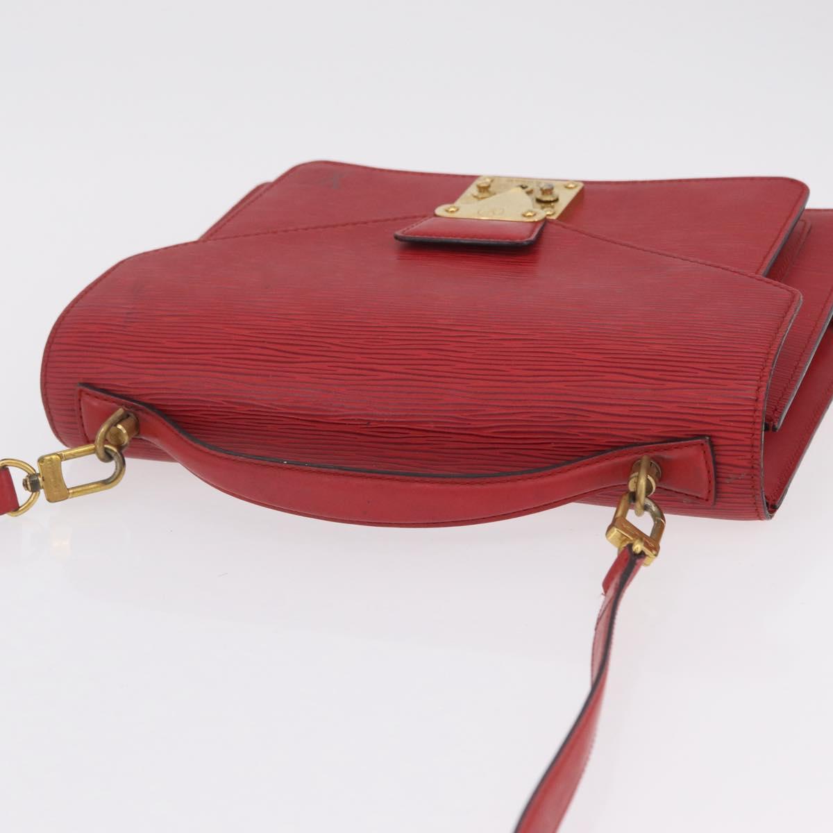 LOUIS VUITTON Epi Monceau 28 Hand Bag Red M40783 LV Auth 202522