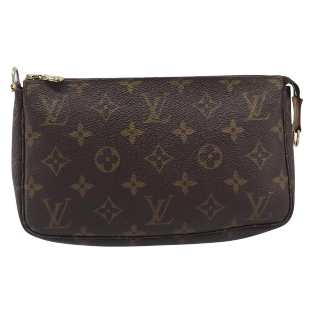 LOUIS VUITTON Monogram Pochette Accessoires Pouch M51980 LV Auth 202526