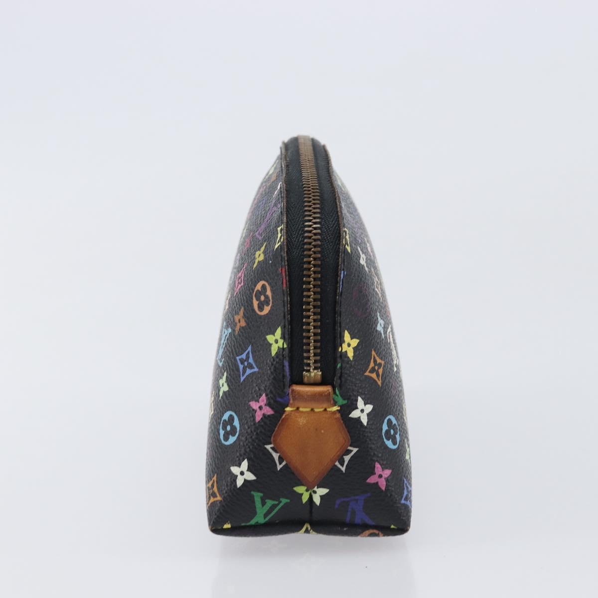 LOUIS VUITTON Monogram Multicolor Pochette Pouch Black M47355 LV Auth 202530