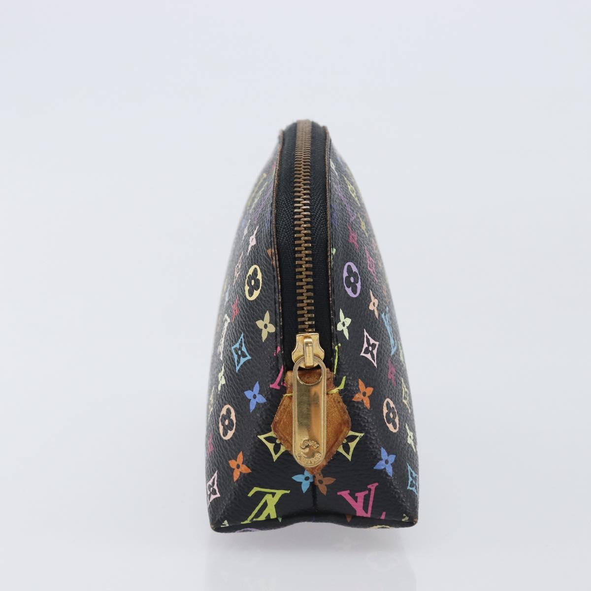 LOUIS VUITTON Monogram Multicolor Pochette Pouch Black M47355 LV Auth 202530