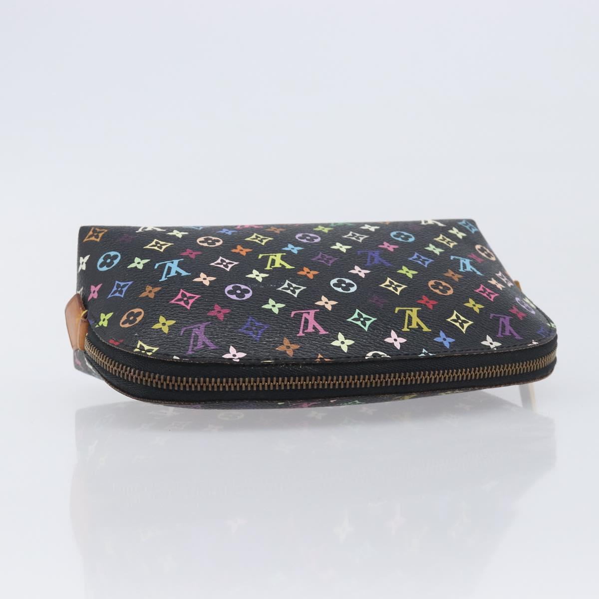 LOUIS VUITTON Monogram Multicolor Pochette Pouch Black M47355 LV Auth 202530