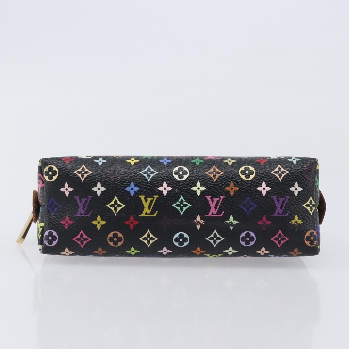 LOUIS VUITTON Monogram Multicolor Pochette Pouch Black M47355 LV Auth 202530