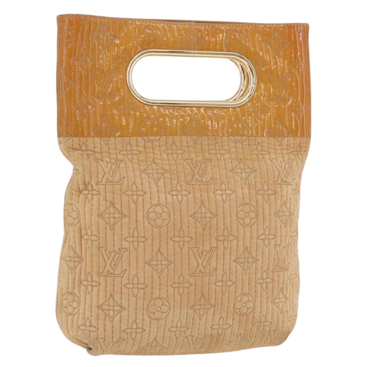 LOUIS VUITTON Monogram Motard After dark Clutch Bag Beige LV Auth 202532A