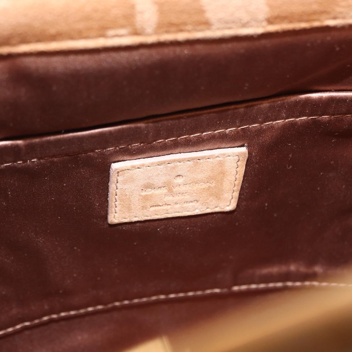 LOUIS VUITTON Monogram Motard After dark Clutch Bag Beige LV Auth 202532A