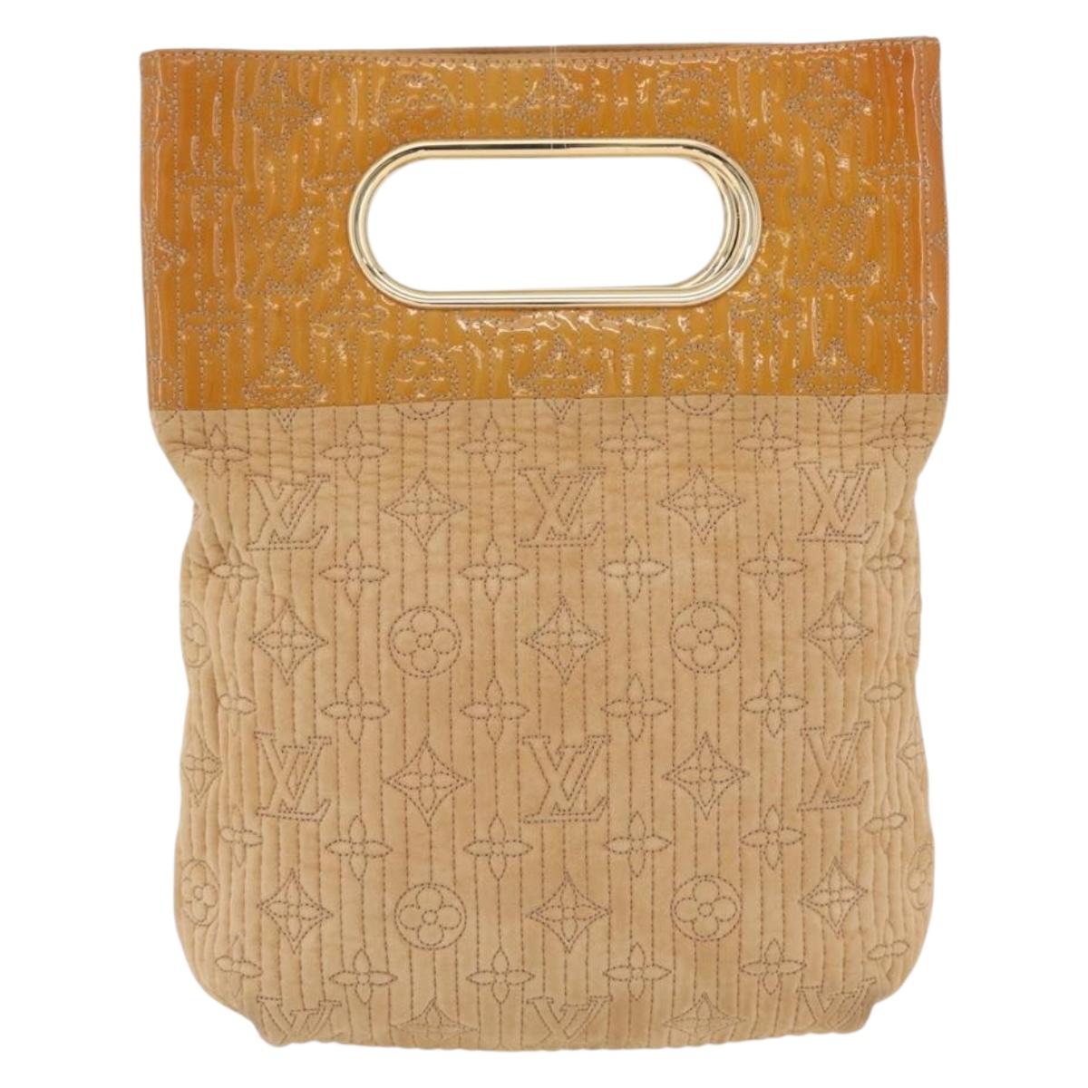 LOUIS VUITTON Monogram Motard After dark Clutch Bag Beige LV Auth 202532A