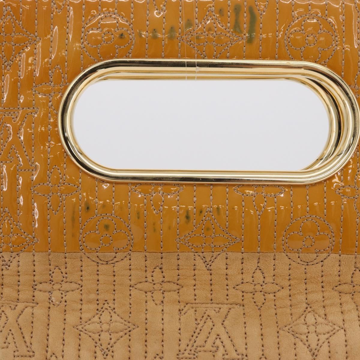 LOUIS VUITTON Monogram Motard After dark Clutch Bag Beige LV Auth 202532A