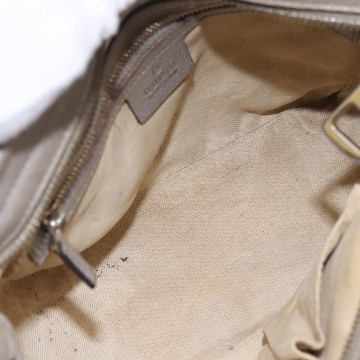 GUCCI GG Canvas Hand Bag 2way Beige Gold 353121 Auth 202533
