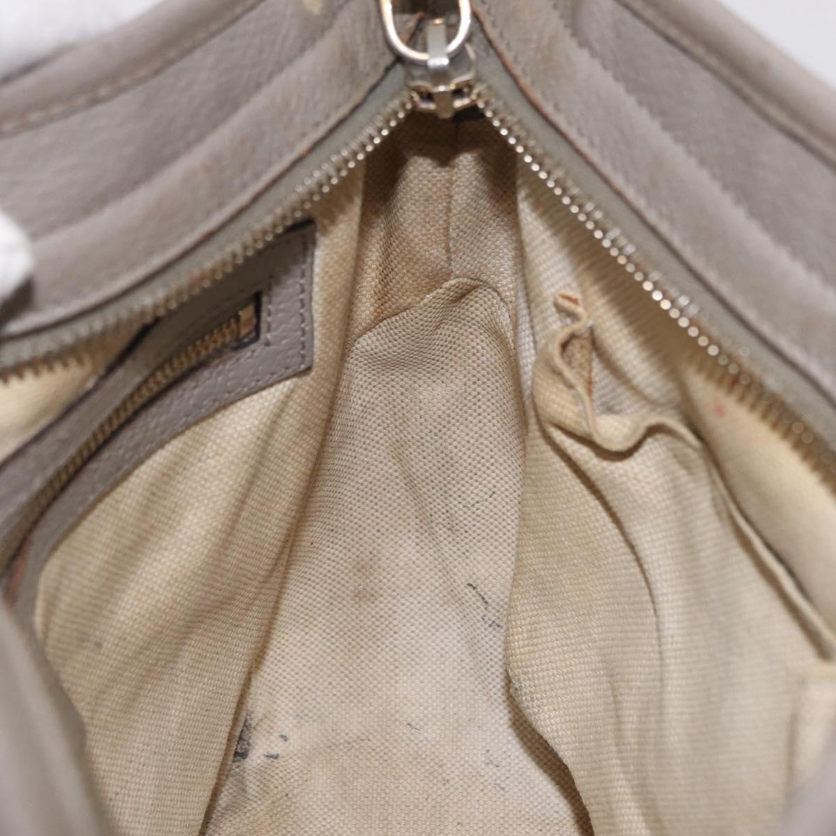 GUCCI GG Canvas Hand Bag 2way Beige Gold 353121 Auth 202533