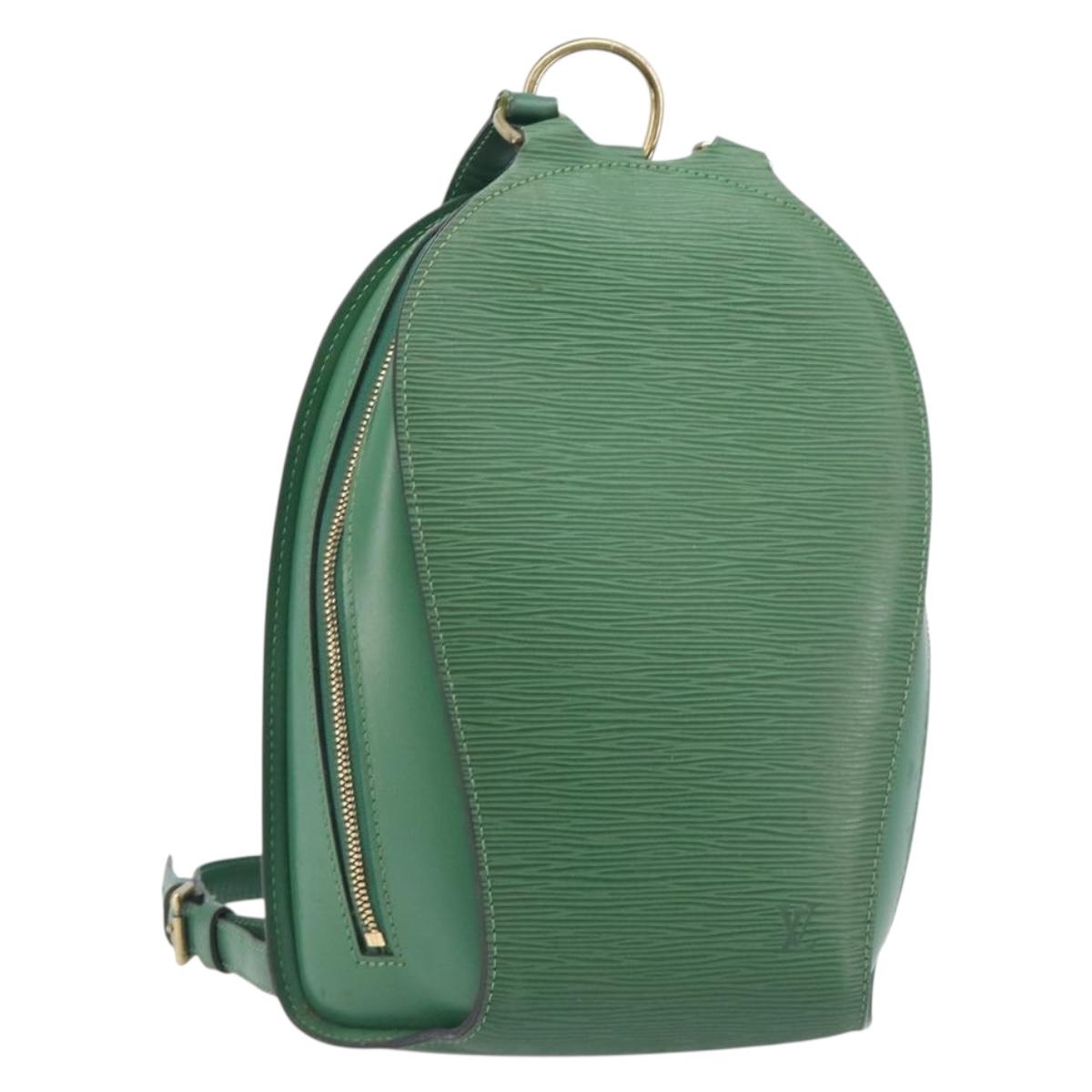 LOUIS VUITTON Epi Mabillon Backpack Green M52234 LV Auth 202536