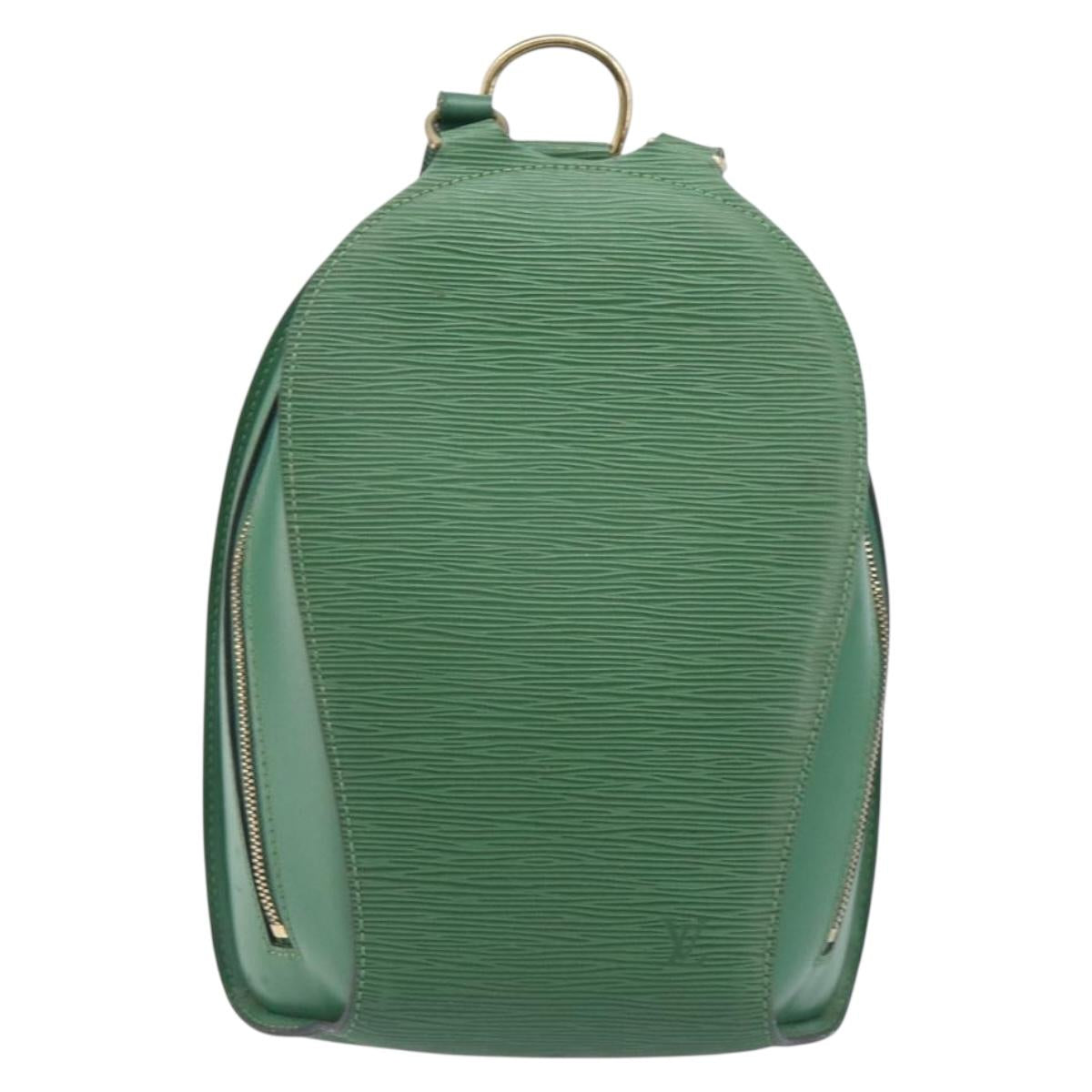 LOUIS VUITTON Epi Mabillon Backpack Green M52234 LV Auth 202536
