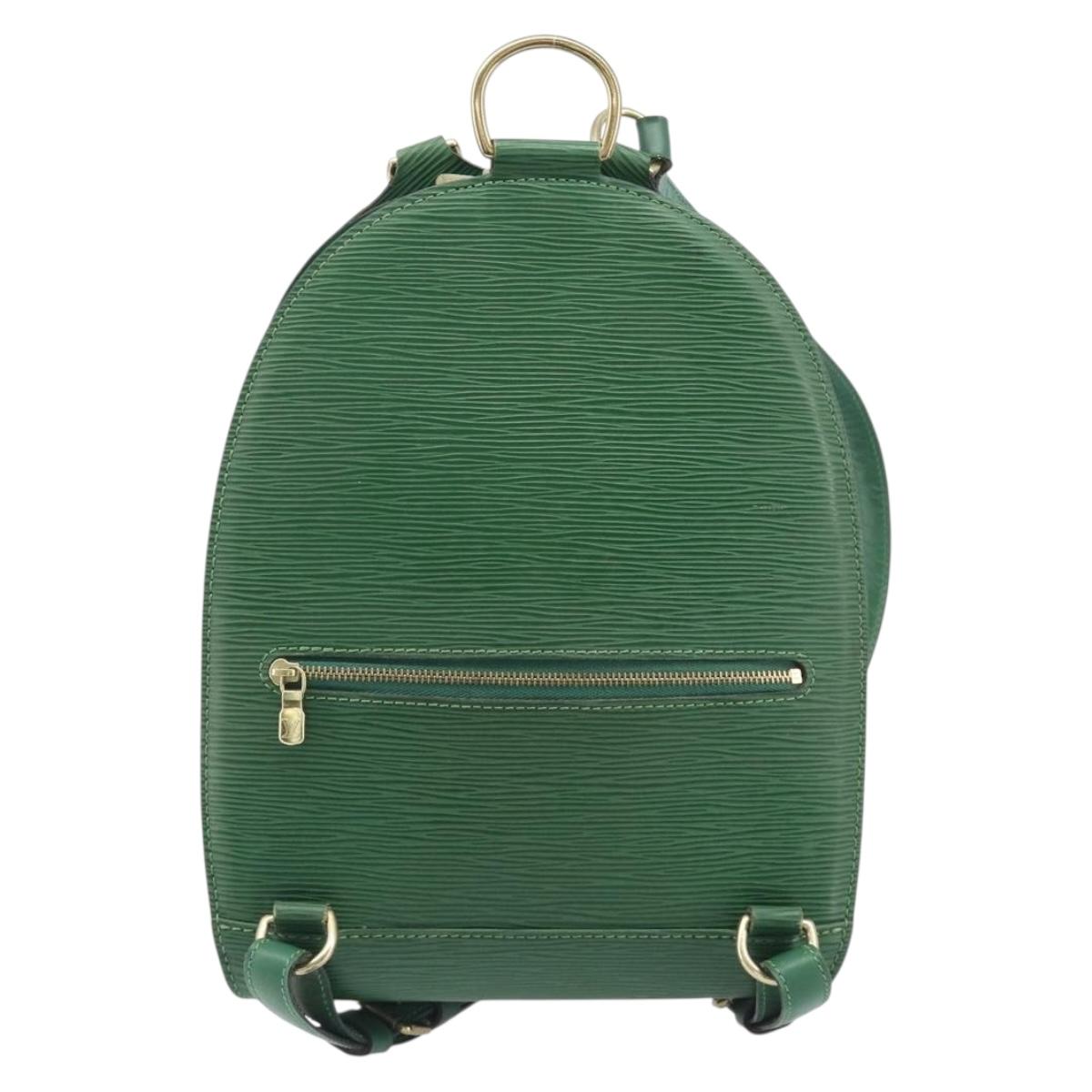LOUIS VUITTON Epi Mabillon Backpack Green M52234 LV Auth 202536