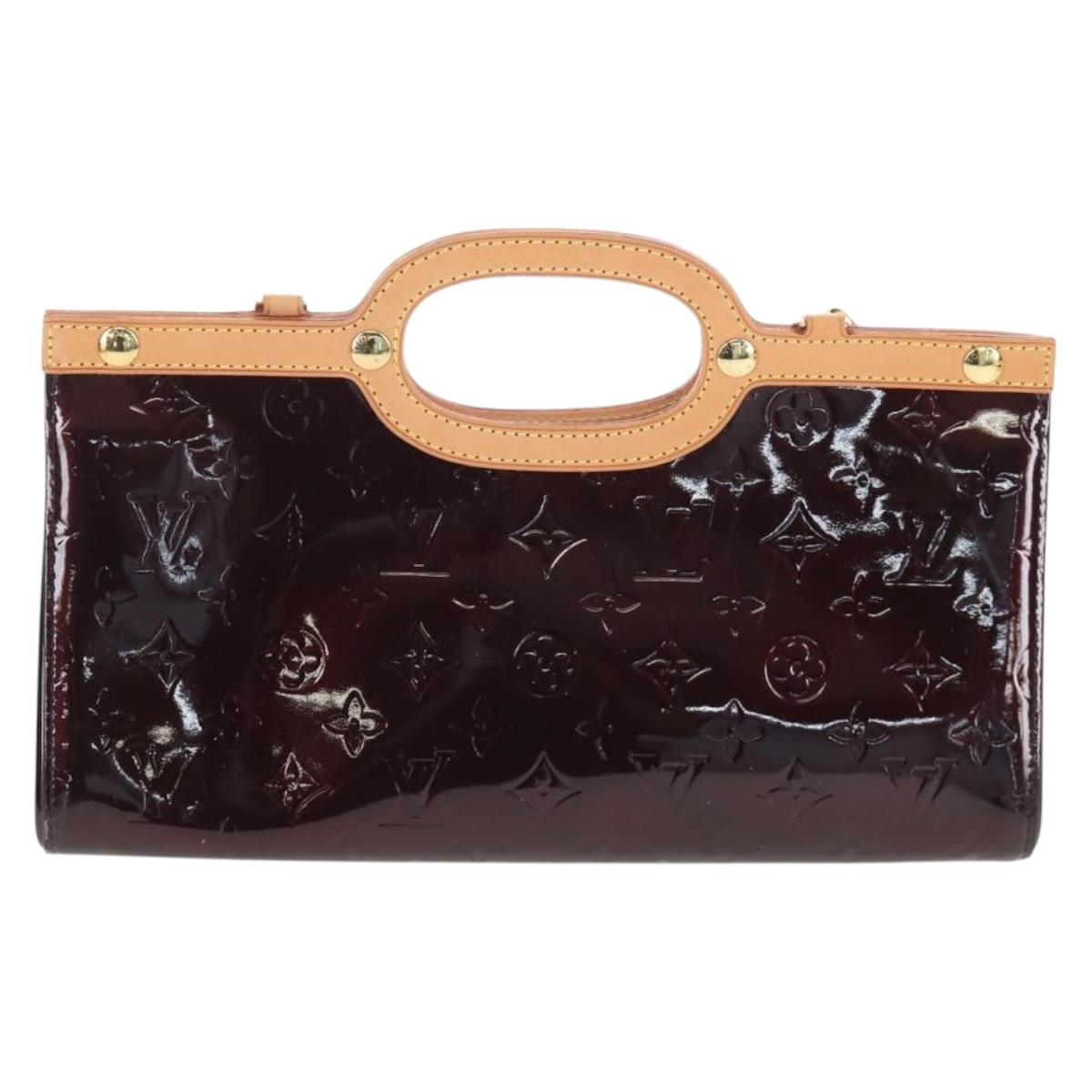 LOUIS VUITTON Monogram Vernis Roxbury Drive Bag Amarante M91995 LV Auth 202537V