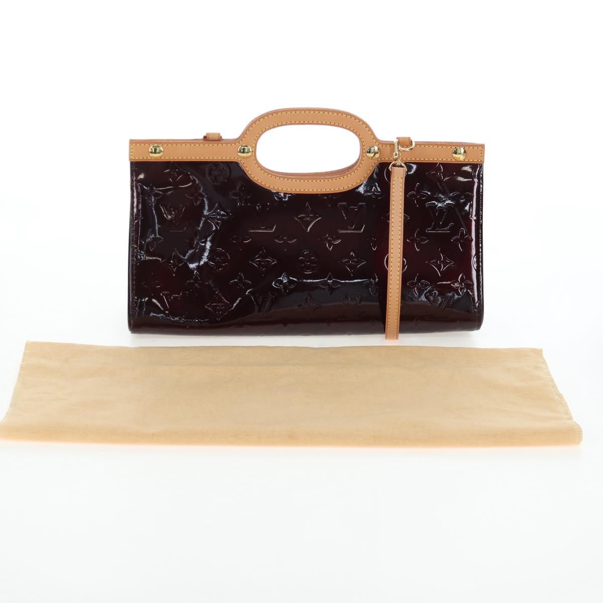 LOUIS VUITTON Monogram Vernis Roxbury Drive Bag Amarante M91995 LV Auth 202537V