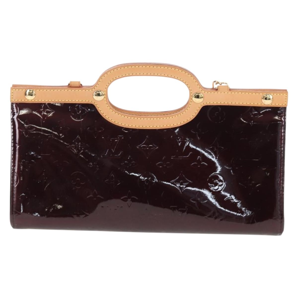 LOUIS VUITTON Monogram Vernis Roxbury Drive Bag Amarante M91995 LV Auth 202537V