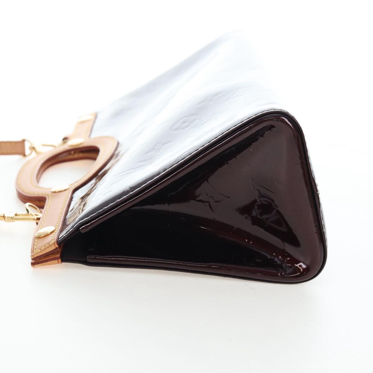 LOUIS VUITTON Monogram Vernis Roxbury Drive Bag Amarante M91995 LV Auth 202537V