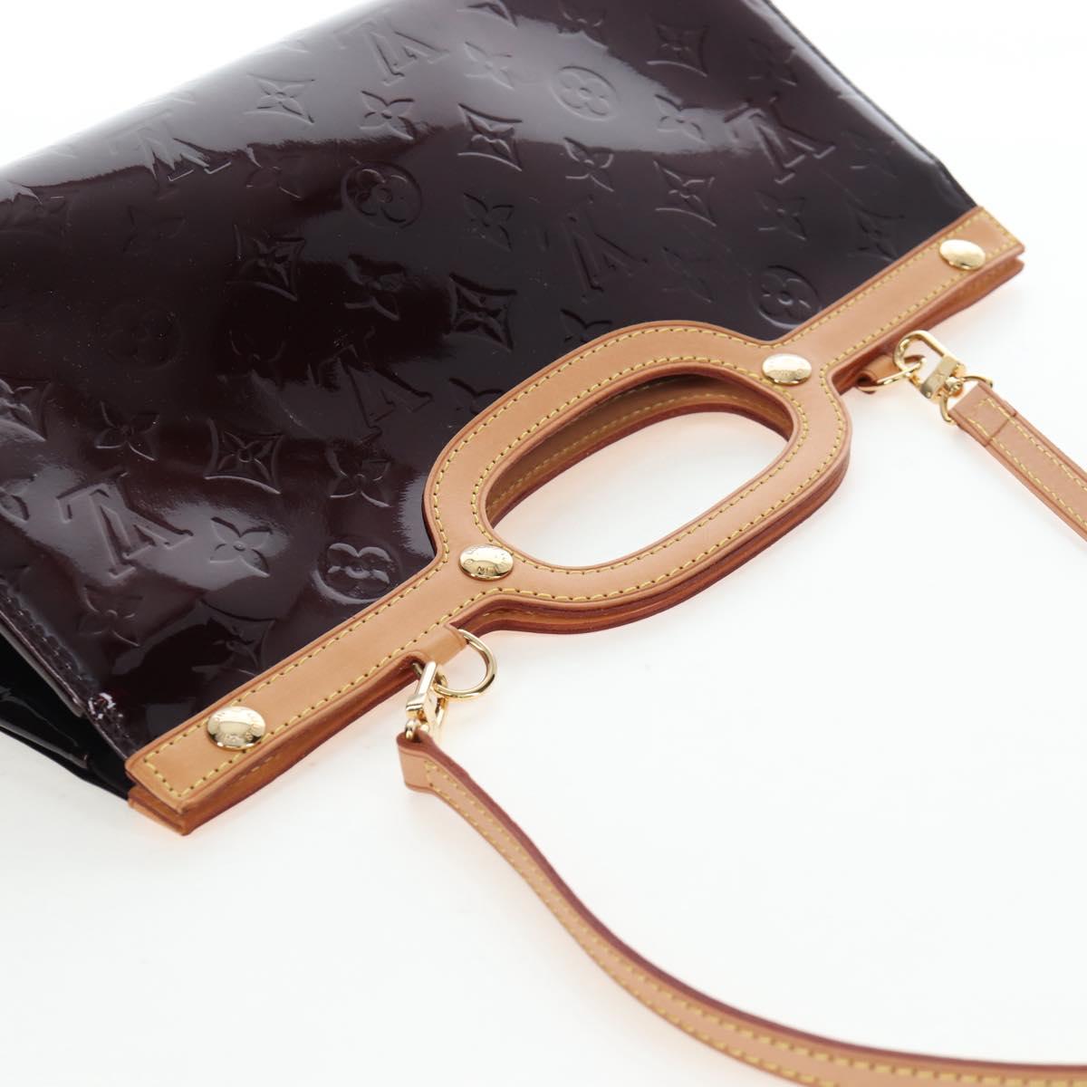 LOUIS VUITTON Monogram Vernis Roxbury Drive Bag Amarante M91995 LV Auth 202537V