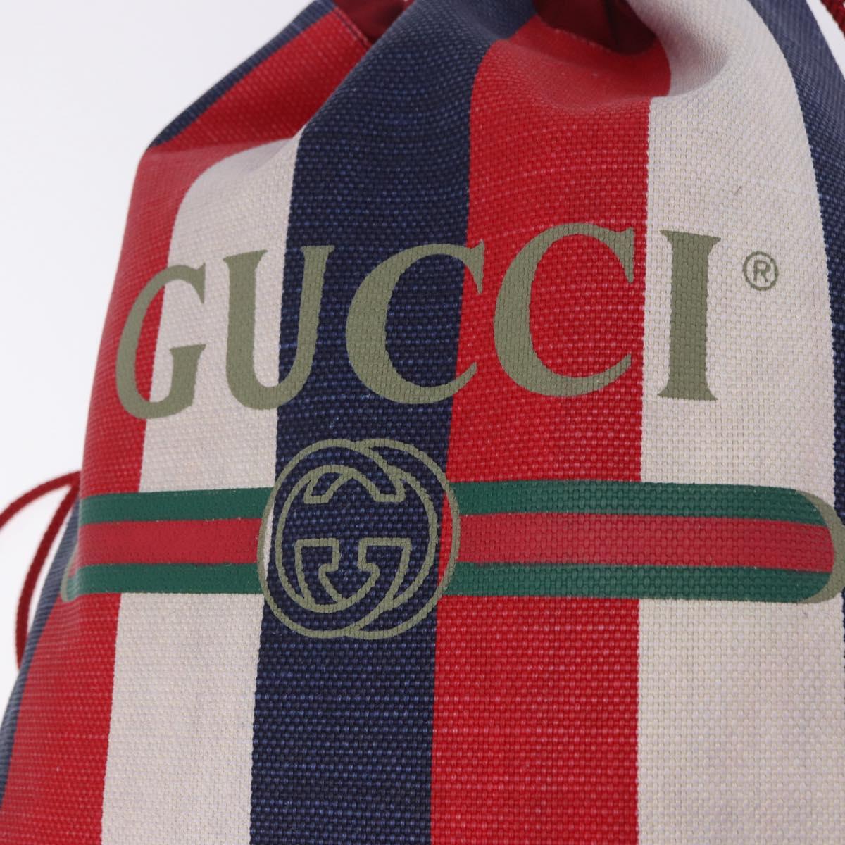 GUCCI Drawstring Backpack Canvas Multicolor 473872 Auth 202580V