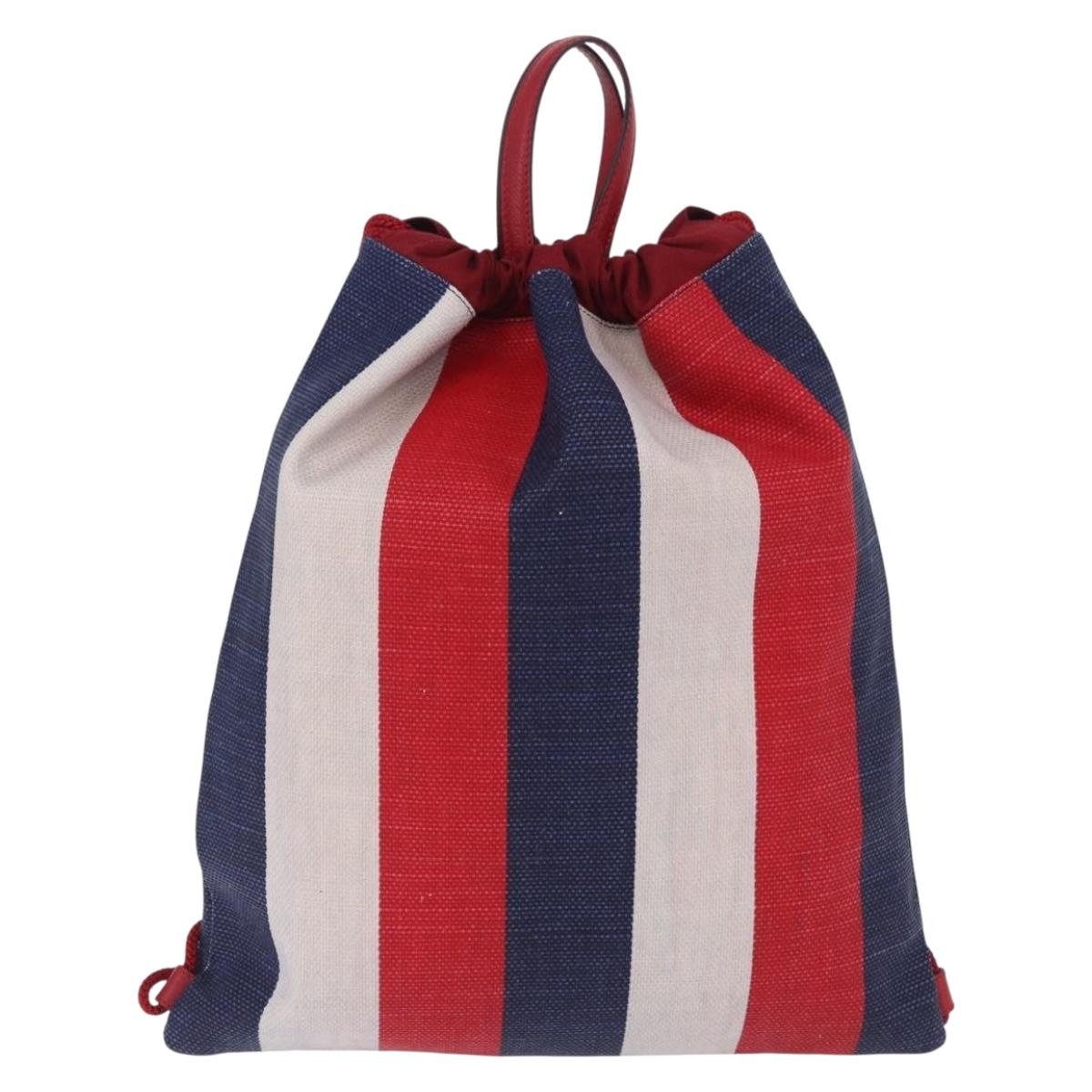 GUCCI Drawstring Backpack Canvas Multicolor 473872 Auth 202580V