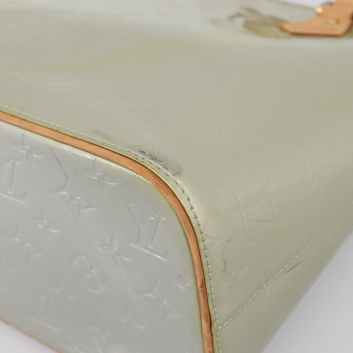 LOUIS VUITTON Monogram Vernis Houston Hand Bag Gris M91053 LV Auth 202587
