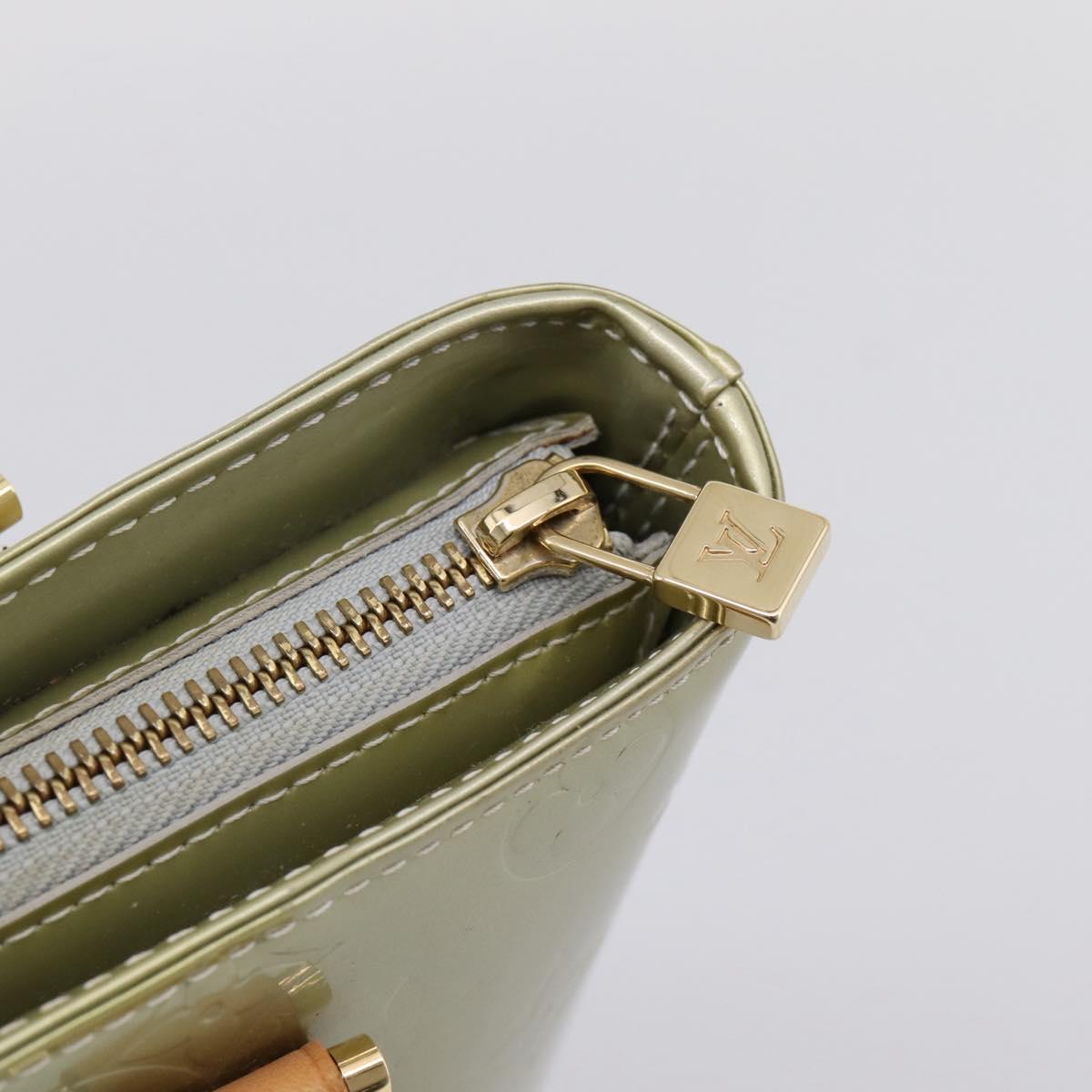 LOUIS VUITTON Monogram Vernis Houston Hand Bag Gris M91053 LV Auth 202587