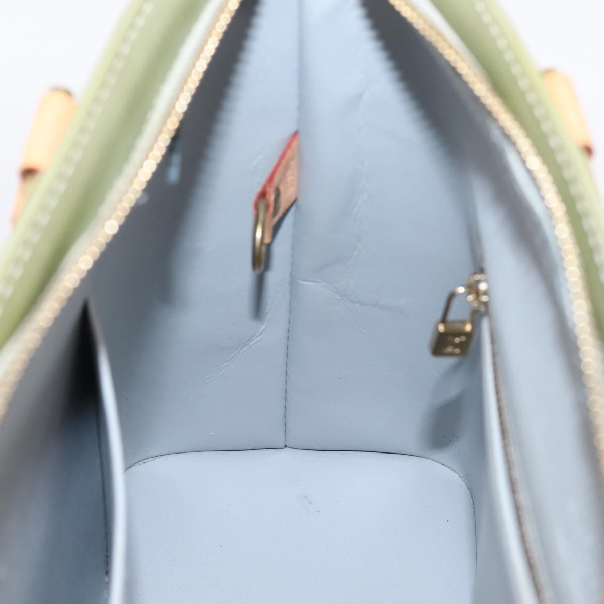 LOUIS VUITTON Monogram Vernis Houston Hand Bag Gris M91053 LV Auth 202587