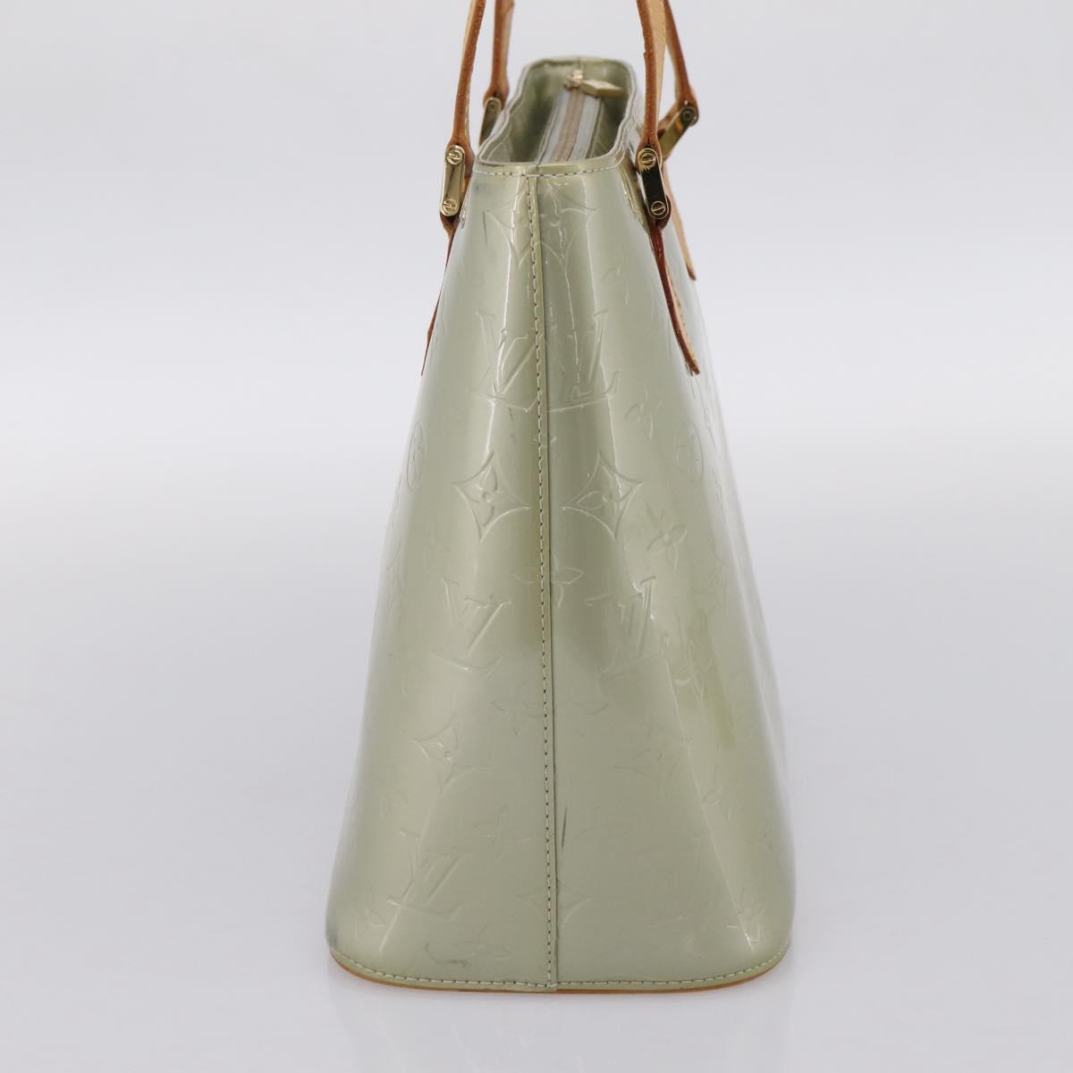 LOUIS VUITTON Monogram Vernis Houston Hand Bag Gris M91053 LV Auth 202587