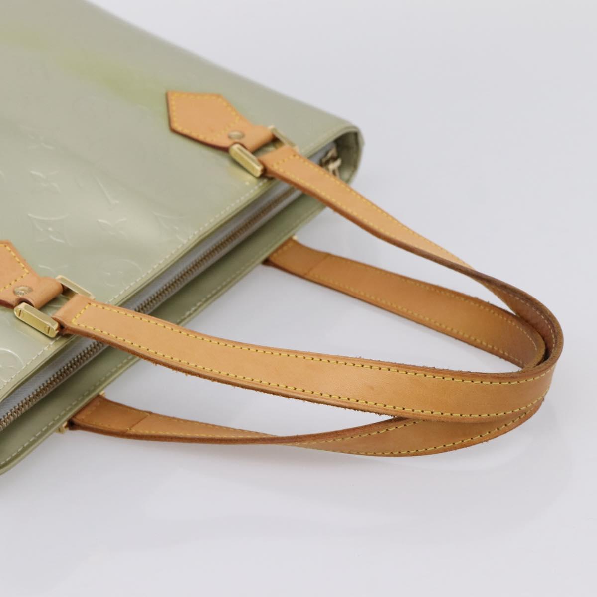 LOUIS VUITTON Monogram Vernis Houston Hand Bag Gris M91053 LV Auth 202587