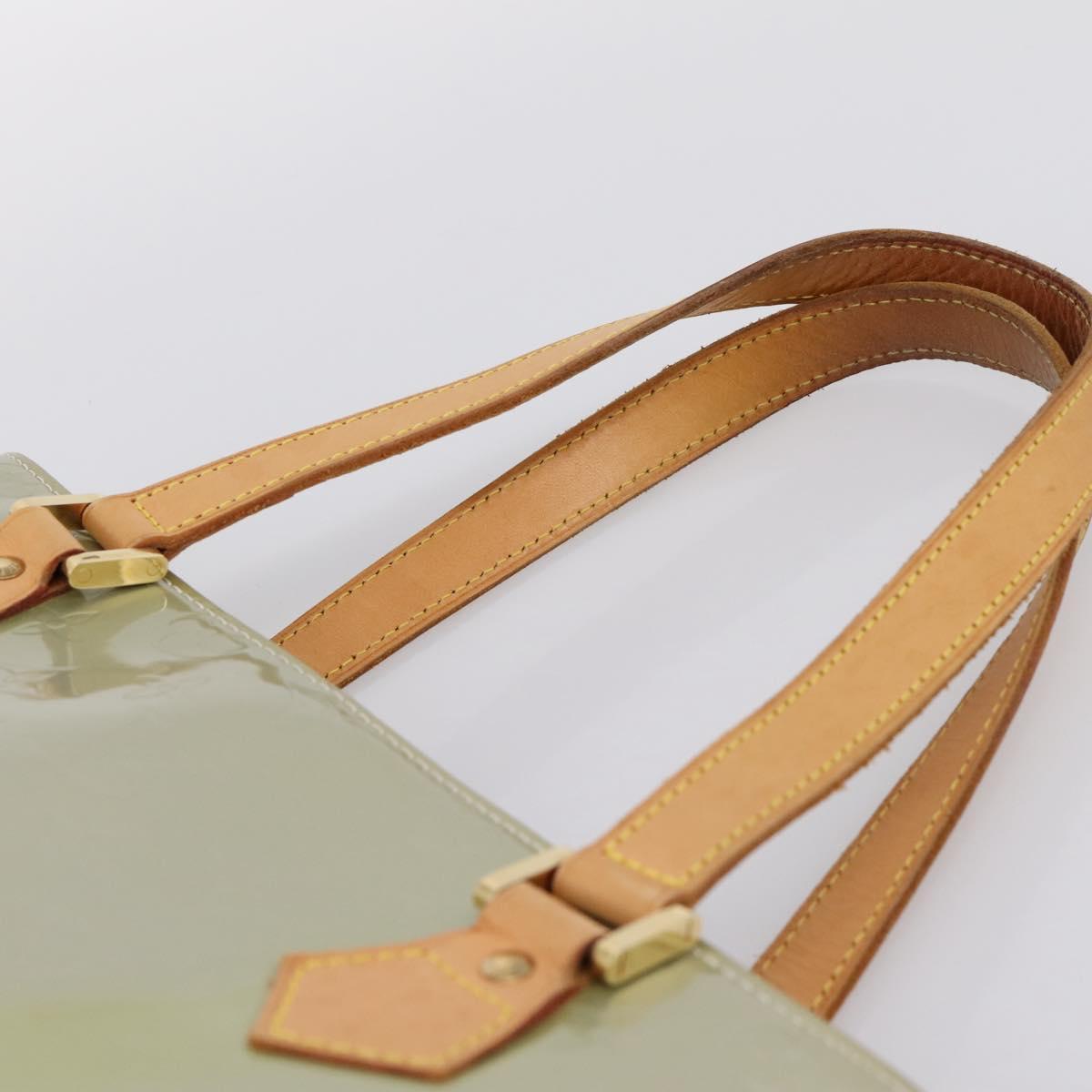 LOUIS VUITTON Monogram Vernis Houston Hand Bag Gris M91053 LV Auth 202587