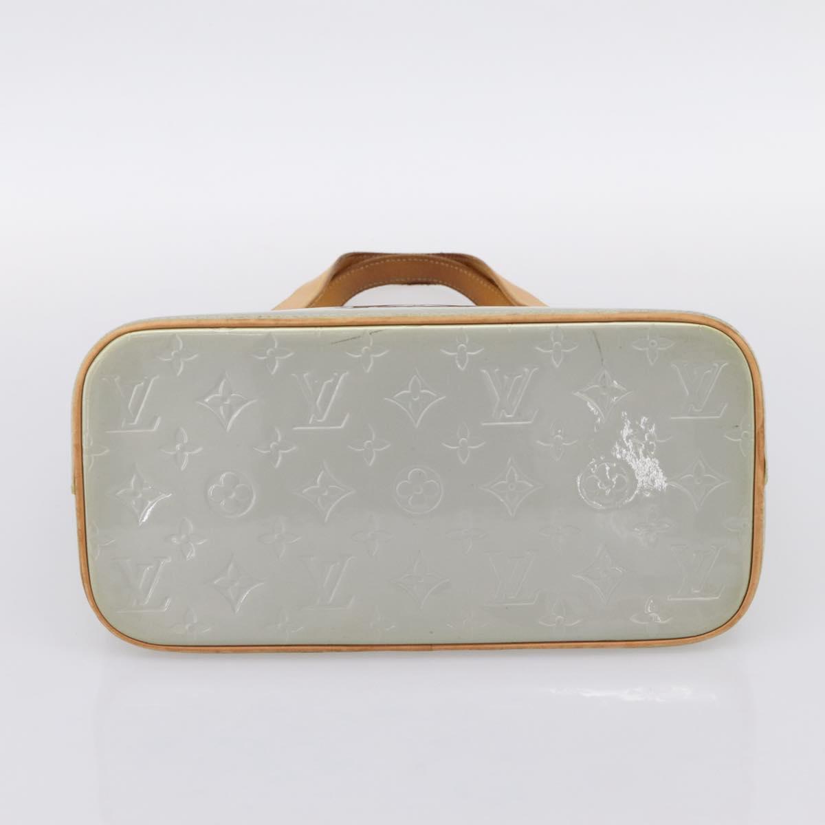 LOUIS VUITTON Monogram Vernis Houston Hand Bag Gris M91053 LV Auth 202587