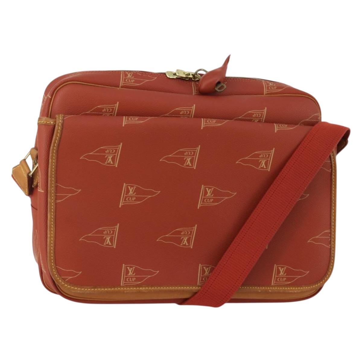 LOUIS VUITTON LV Cup Calvi Shoulder Bag Red M80028 LV Auth 202589