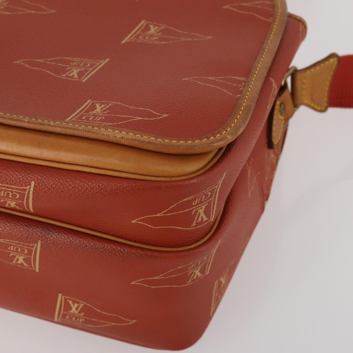 LOUIS VUITTON LV Cup Calvi Shoulder Bag Red M80028 LV Auth 202589
