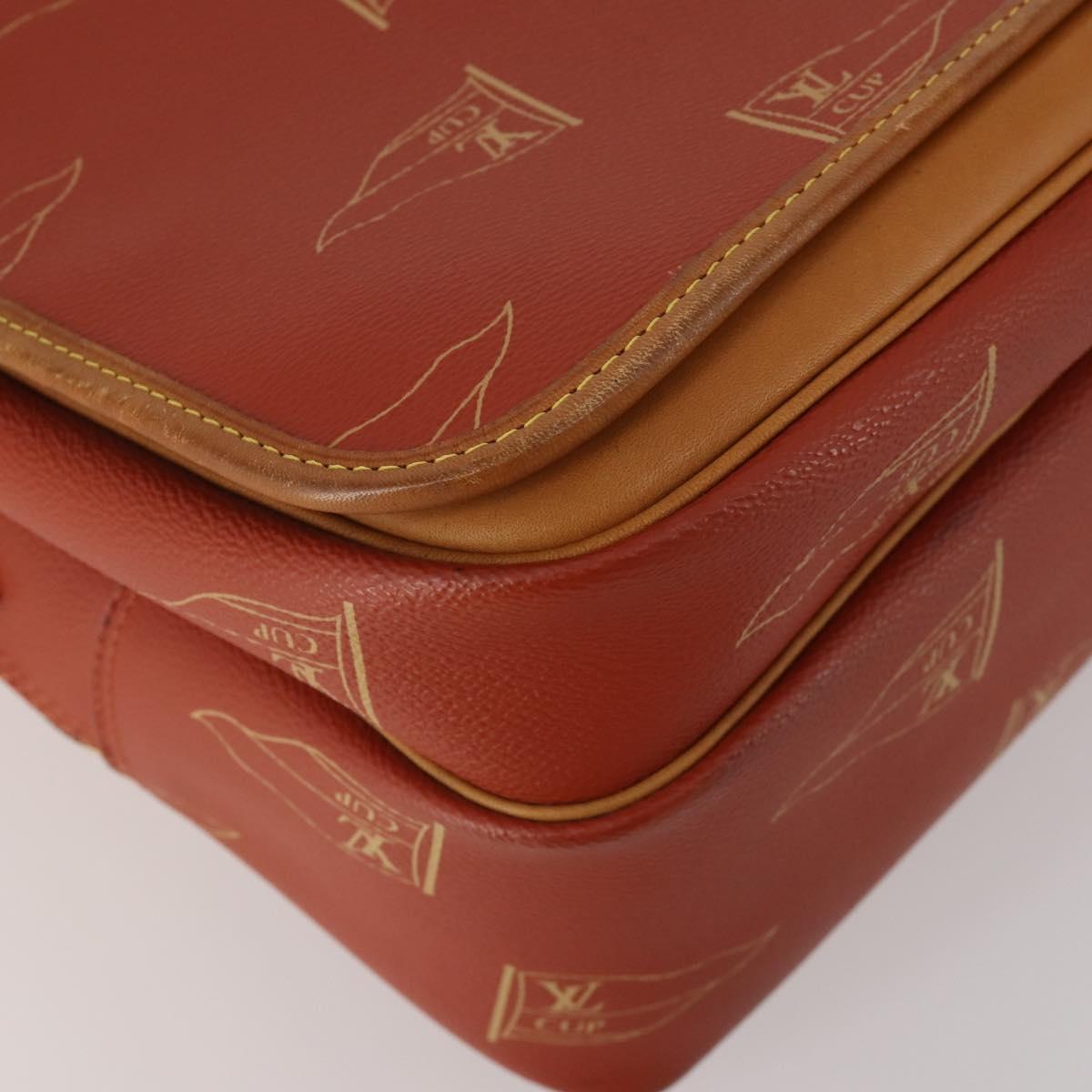 LOUIS VUITTON LV Cup Calvi Shoulder Bag Red M80028 LV Auth 202589
