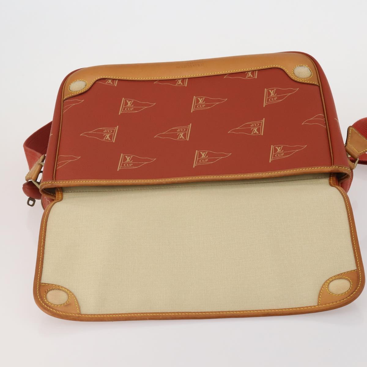 LOUIS VUITTON LV Cup Calvi Shoulder Bag Red M80028 LV Auth 202589