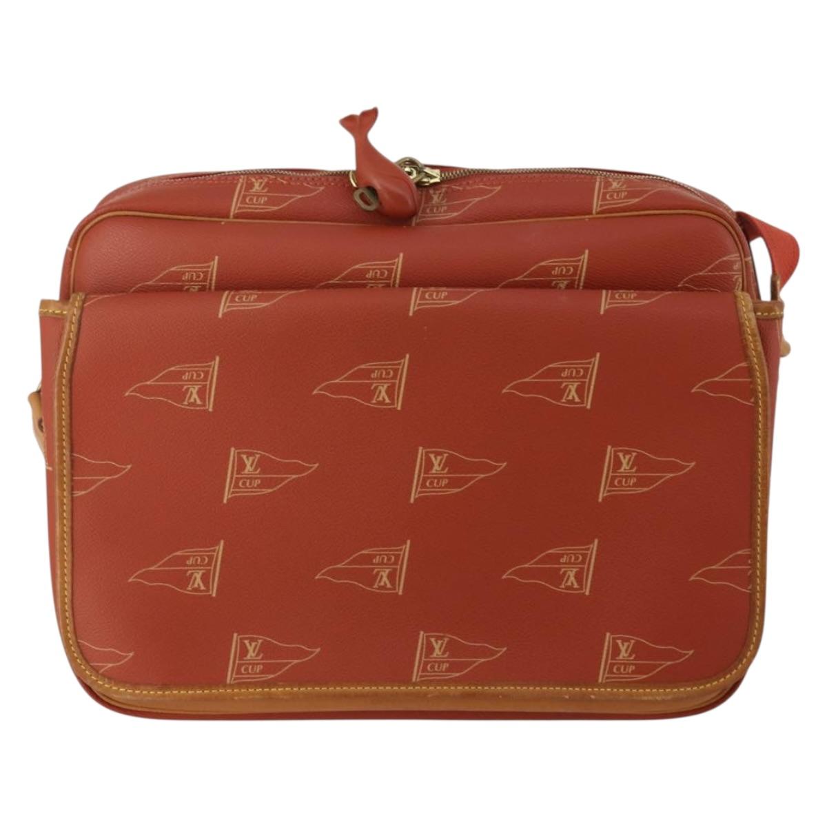 LOUIS VUITTON LV Cup Calvi Shoulder Bag Red M80028 LV Auth 202589