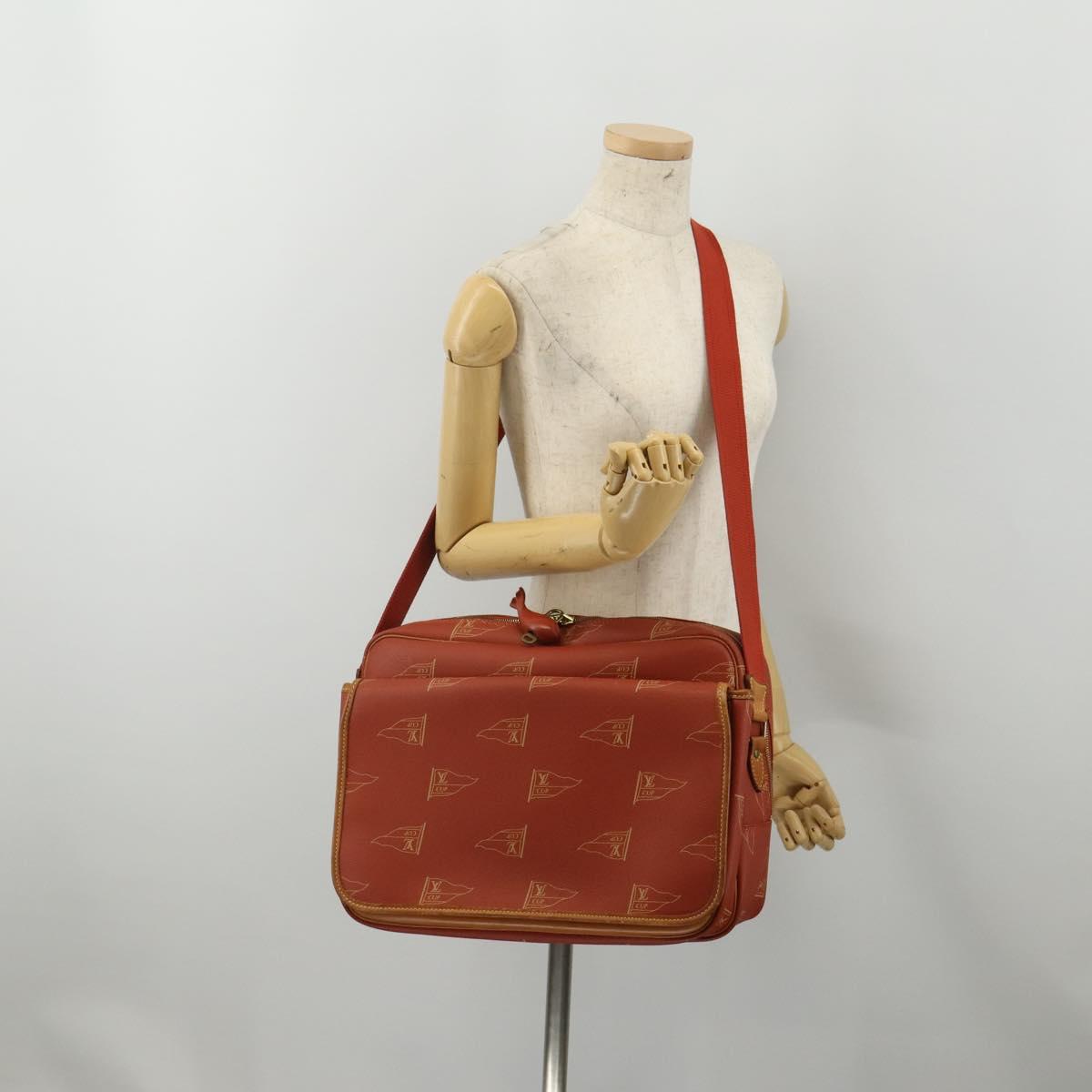LOUIS VUITTON LV Cup Calvi Shoulder Bag Red M80028 LV Auth 202589