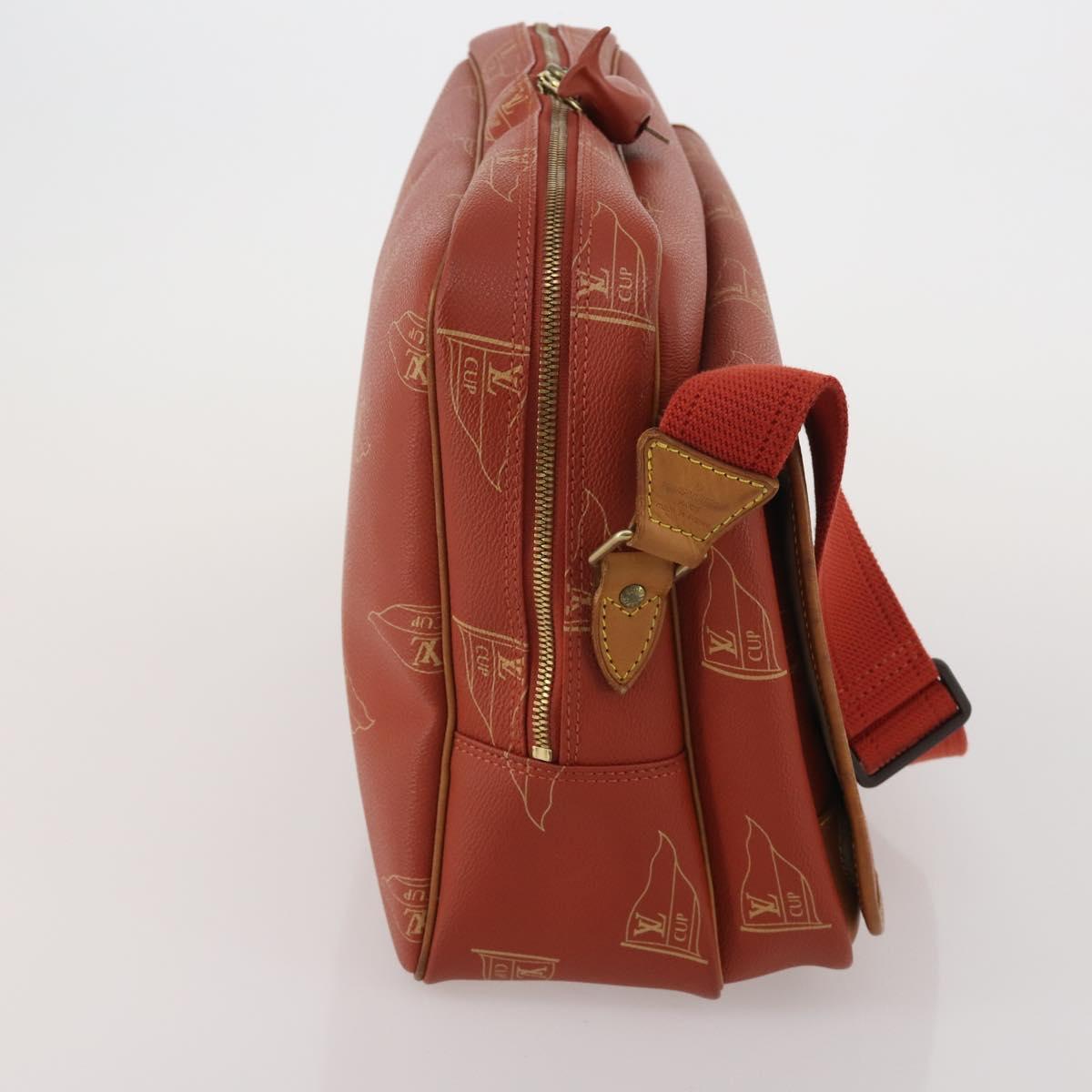 LOUIS VUITTON LV Cup Calvi Shoulder Bag Red M80028 LV Auth 202589