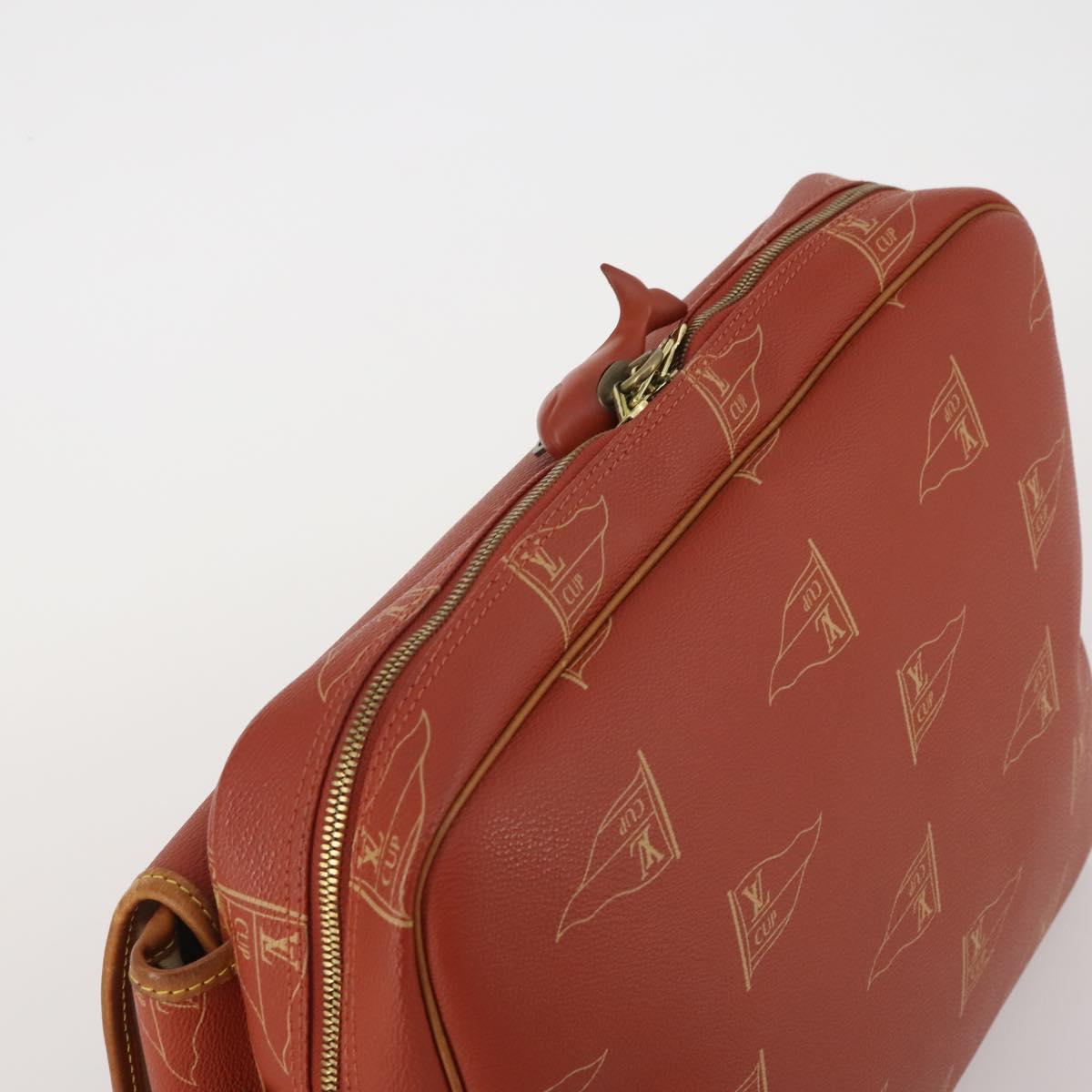 LOUIS VUITTON LV Cup Calvi Shoulder Bag Red M80028 LV Auth 202589