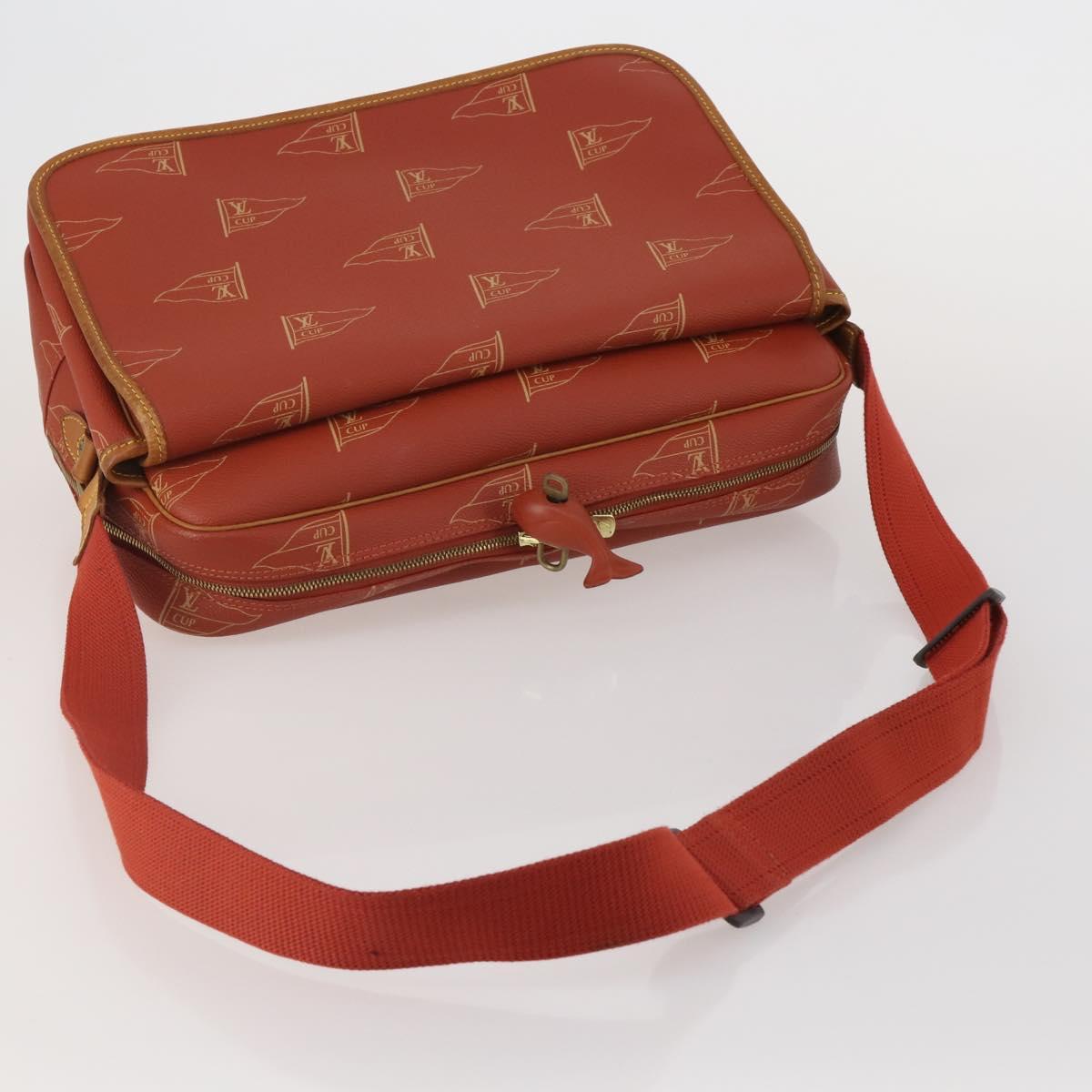 LOUIS VUITTON LV Cup Calvi Shoulder Bag Red M80028 LV Auth 202589
