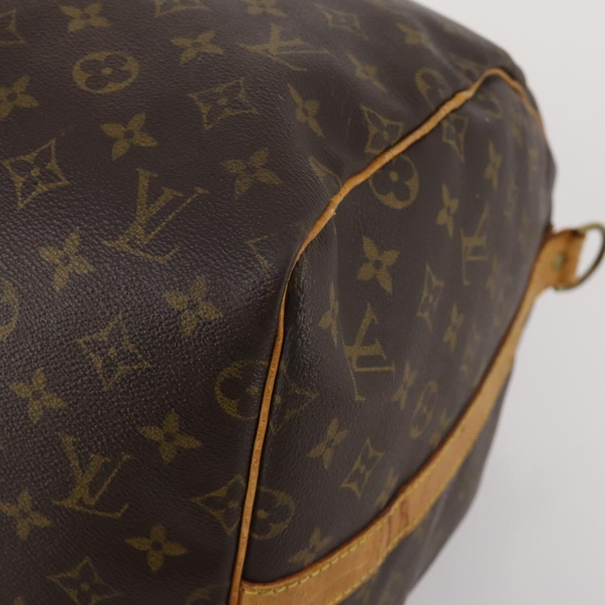 LOUIS VUITTON Monogram Keepall Bandouliere 55 Boston Bag M41414 LV Auth 202594