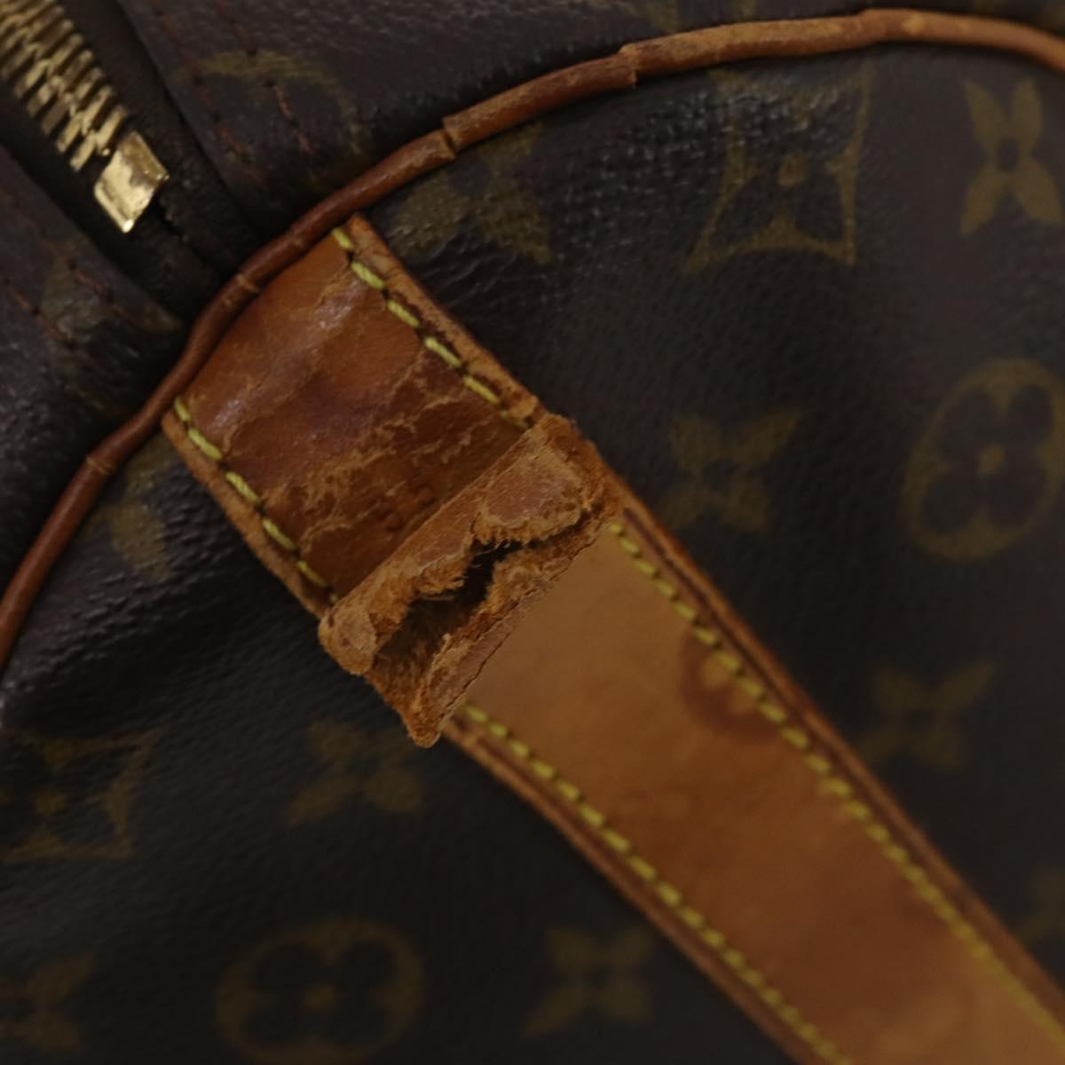 LOUIS VUITTON Monogram Keepall Bandouliere 55 Boston Bag M41414 LV Auth 202594