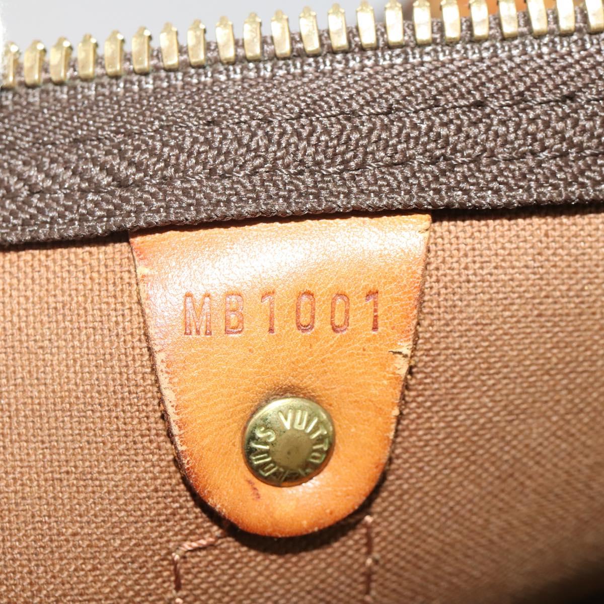 LOUIS VUITTON Monogram Keepall Bandouliere 55 Boston Bag M41414 LV Auth 202594