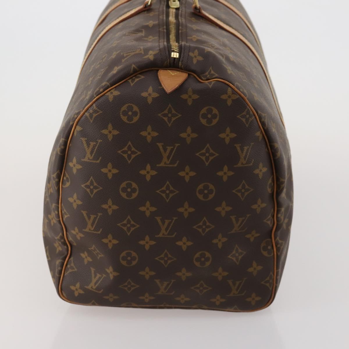 LOUIS VUITTON Monogram Keepall 55 Boston Bag M41424 LV Auth 202595A