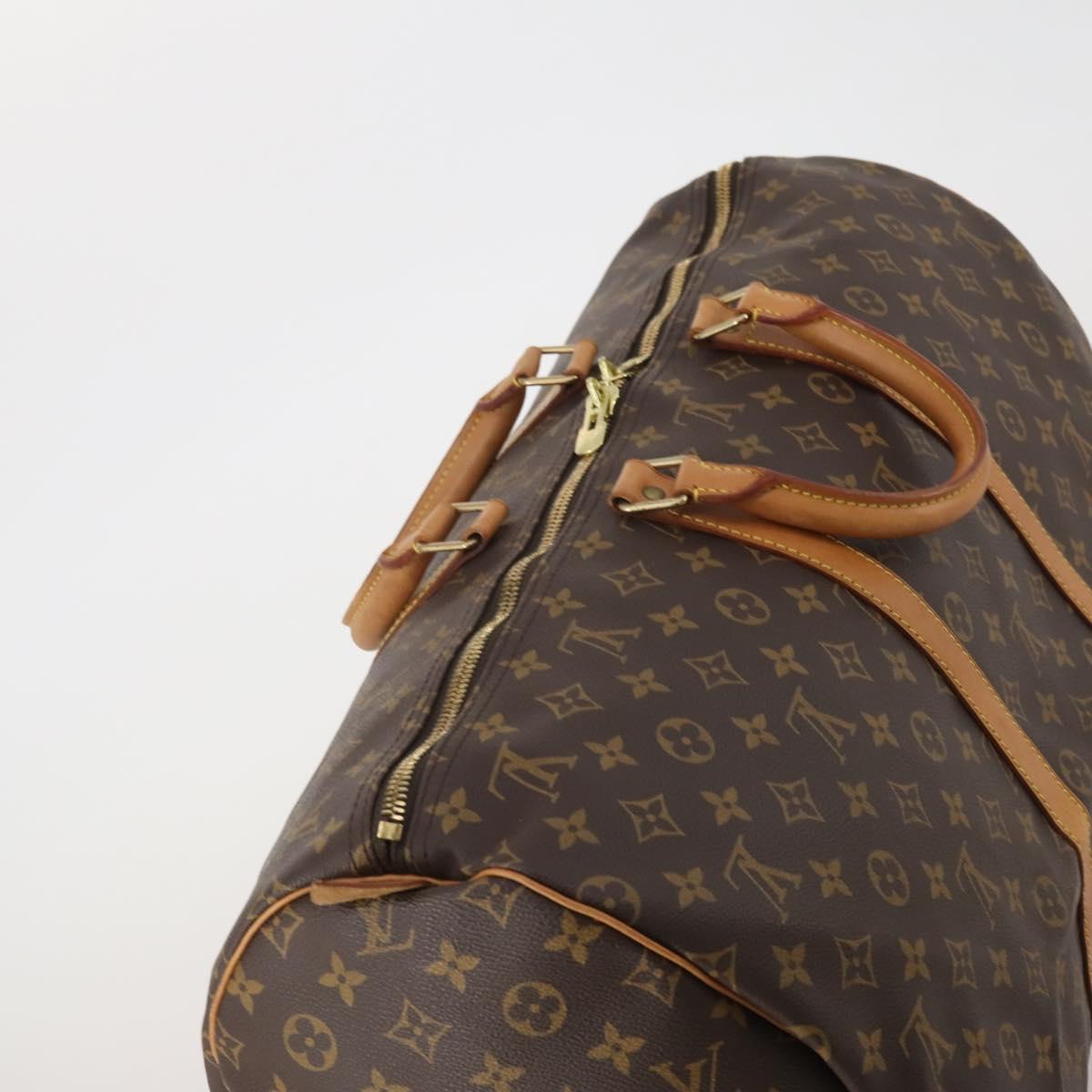 LOUIS VUITTON Monogram Keepall 55 Boston Bag M41424 LV Auth 202595A