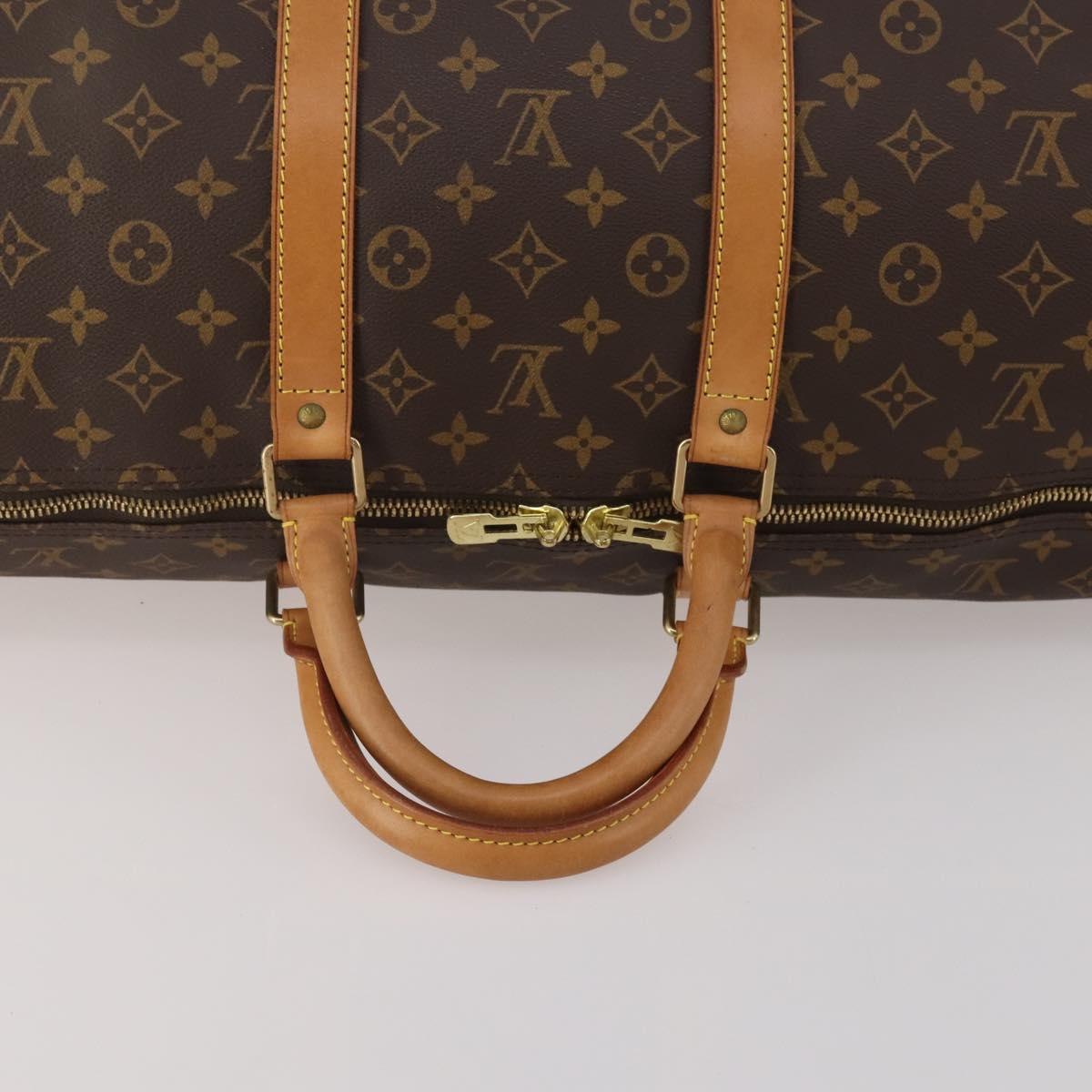 LOUIS VUITTON Monogram Keepall 55 Boston Bag M41424 LV Auth 202595A