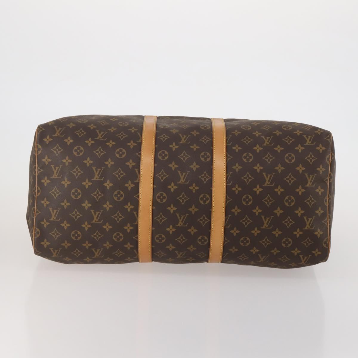 LOUIS VUITTON Monogram Keepall 55 Boston Bag M41424 LV Auth 202595A