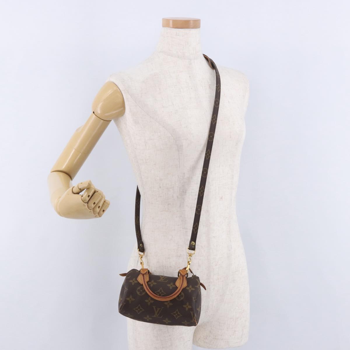 LOUIS VUITTON Monogram Mini Speedy Hand Bag M41534 LV Auth 202596V