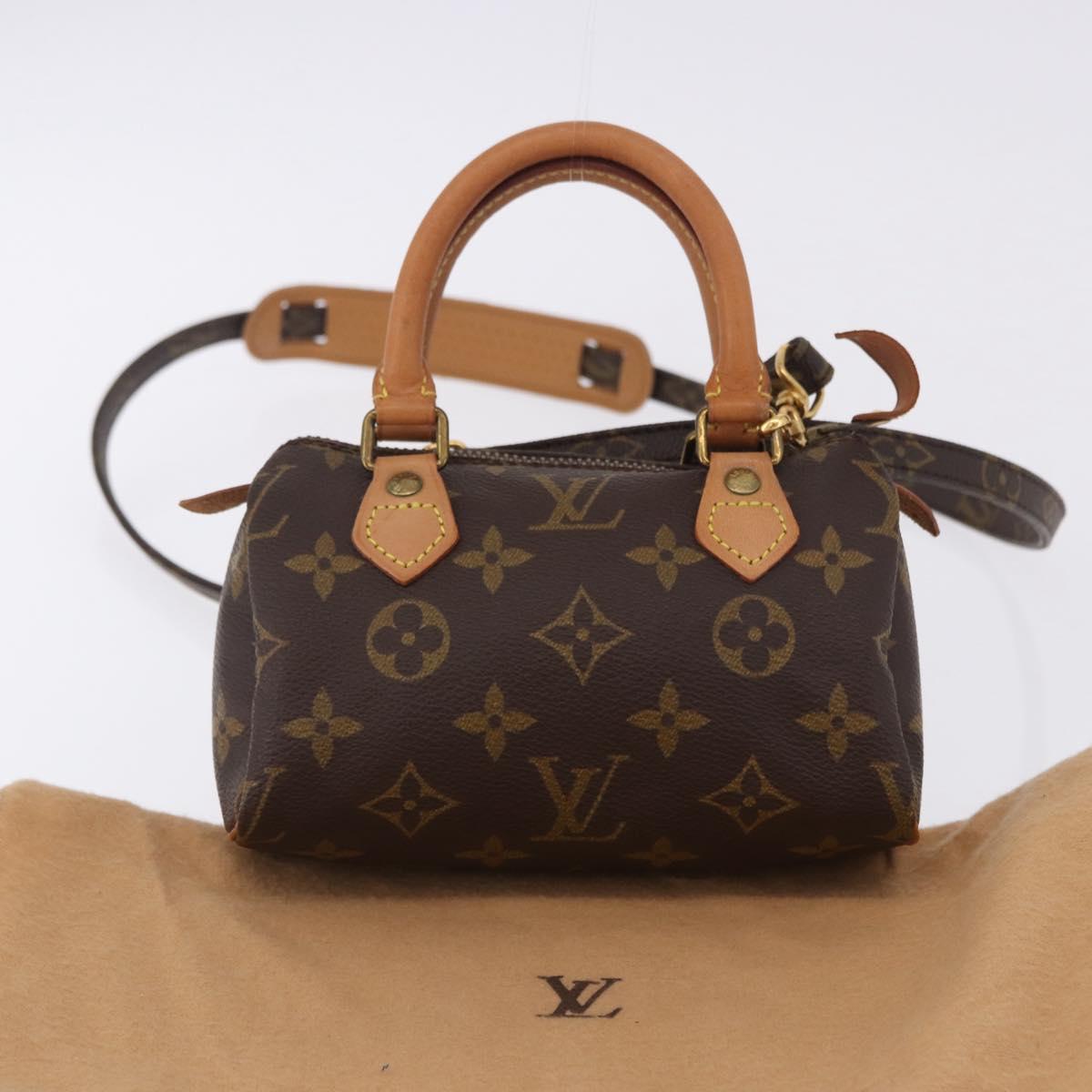 LOUIS VUITTON Monogram Mini Speedy Hand Bag M41534 LV Auth 202596V